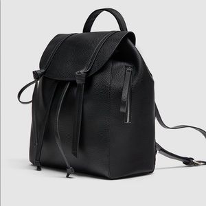 Zara black backpack with adjustable straps